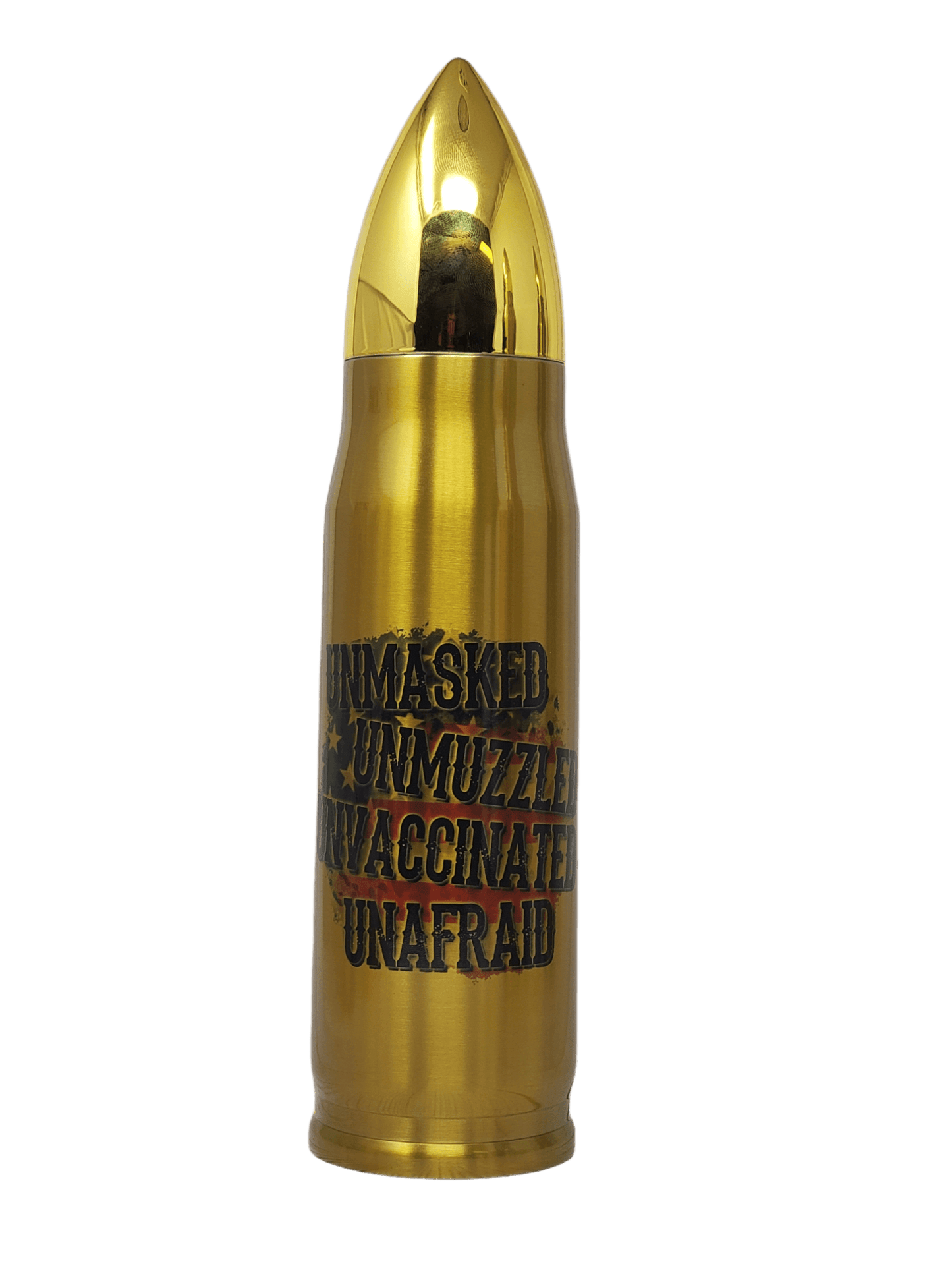 Unmasked Unmuzzled Unafraid Bullet Thermos - Erikas Crafts