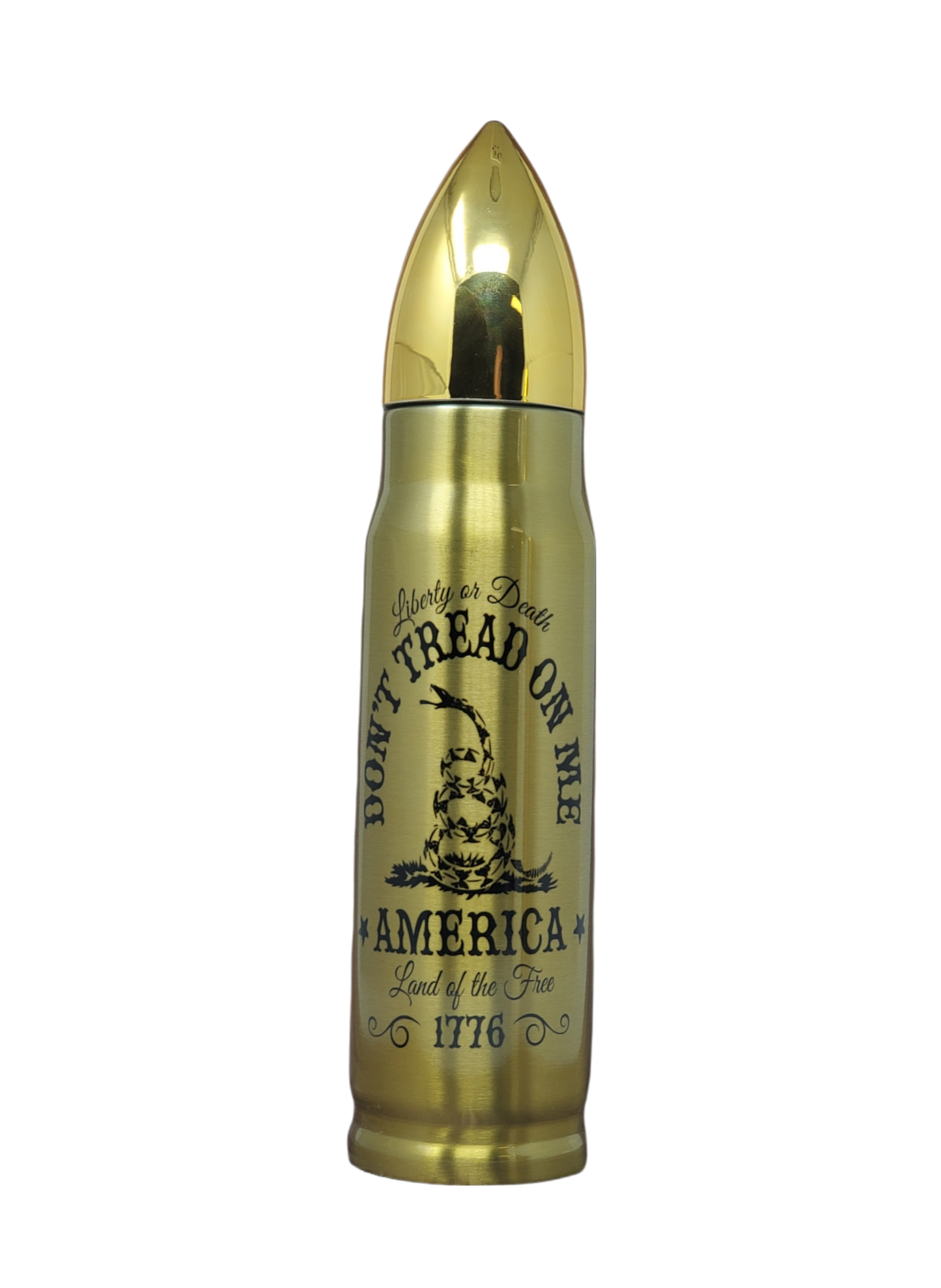 Don't Tread On Me Bullet Thermos - Erikas Crafts