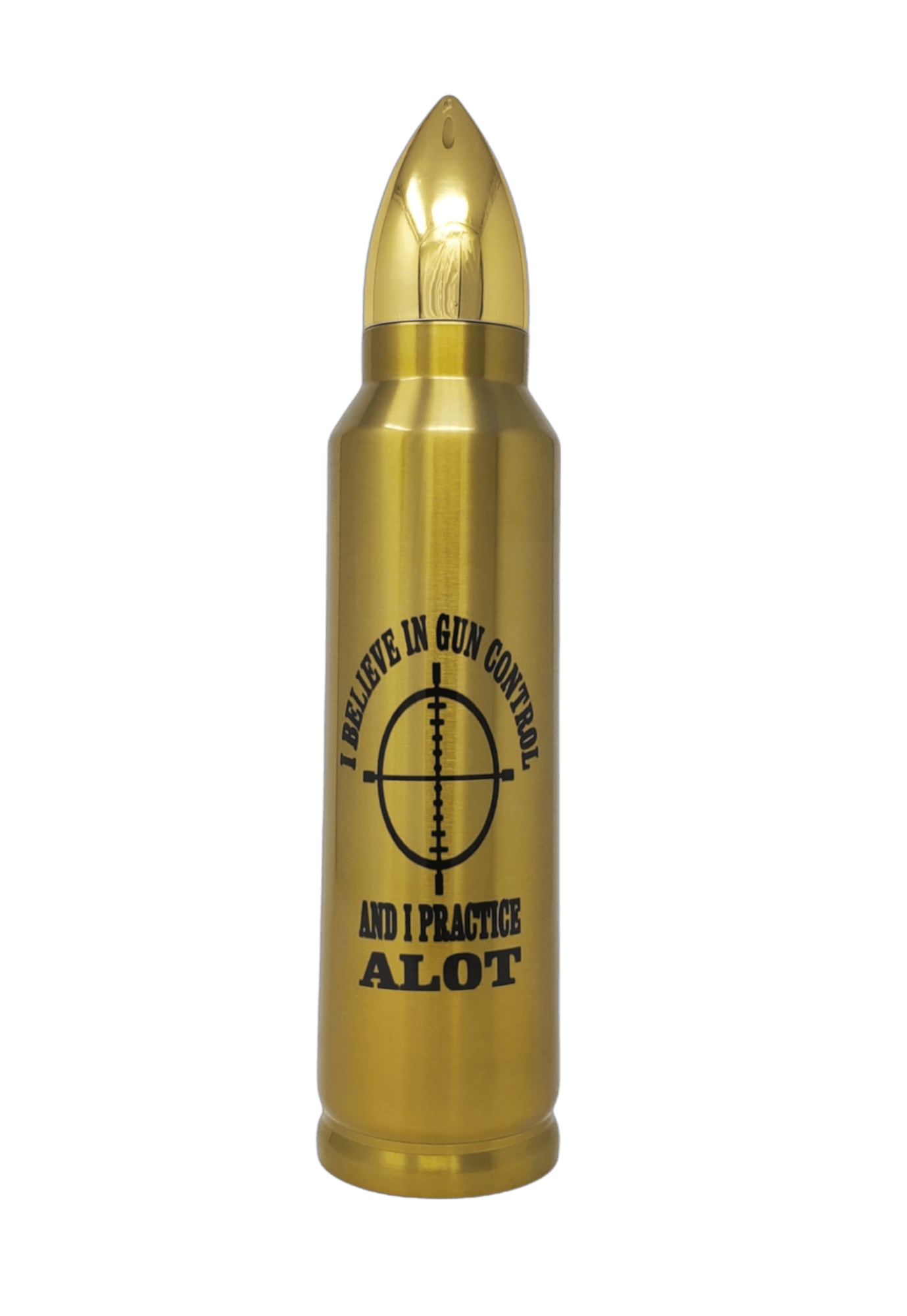I Believe In Gun Control - Bullet Thermos - Erikas Crafts