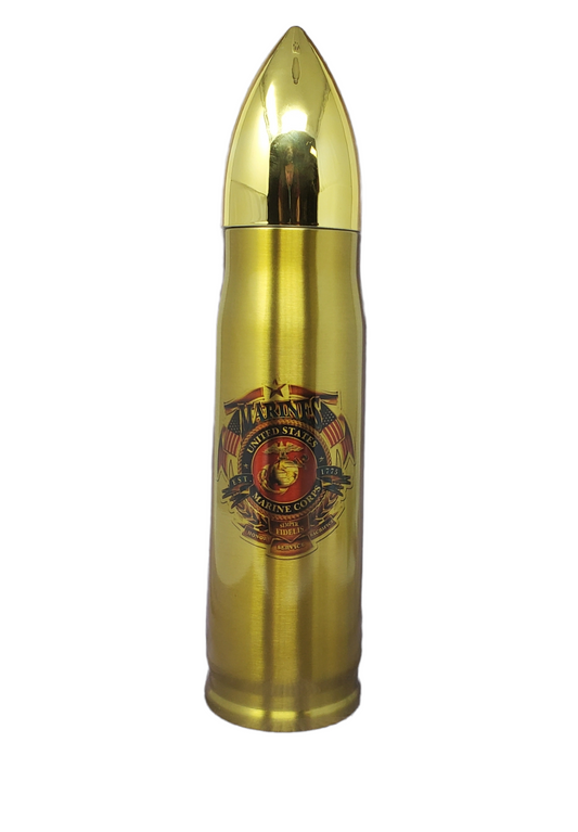 Marine Corp Logo Bullet Thermos - Erikas Crafts