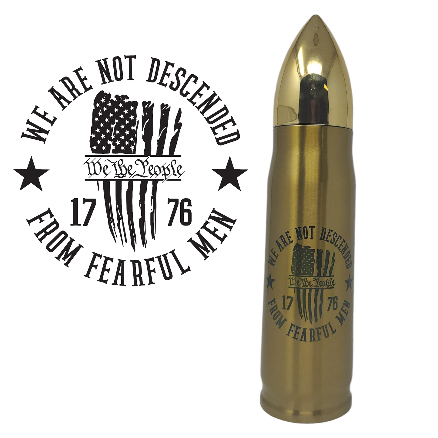 We The People Descended Bullet Thermos - Erikas Crafts