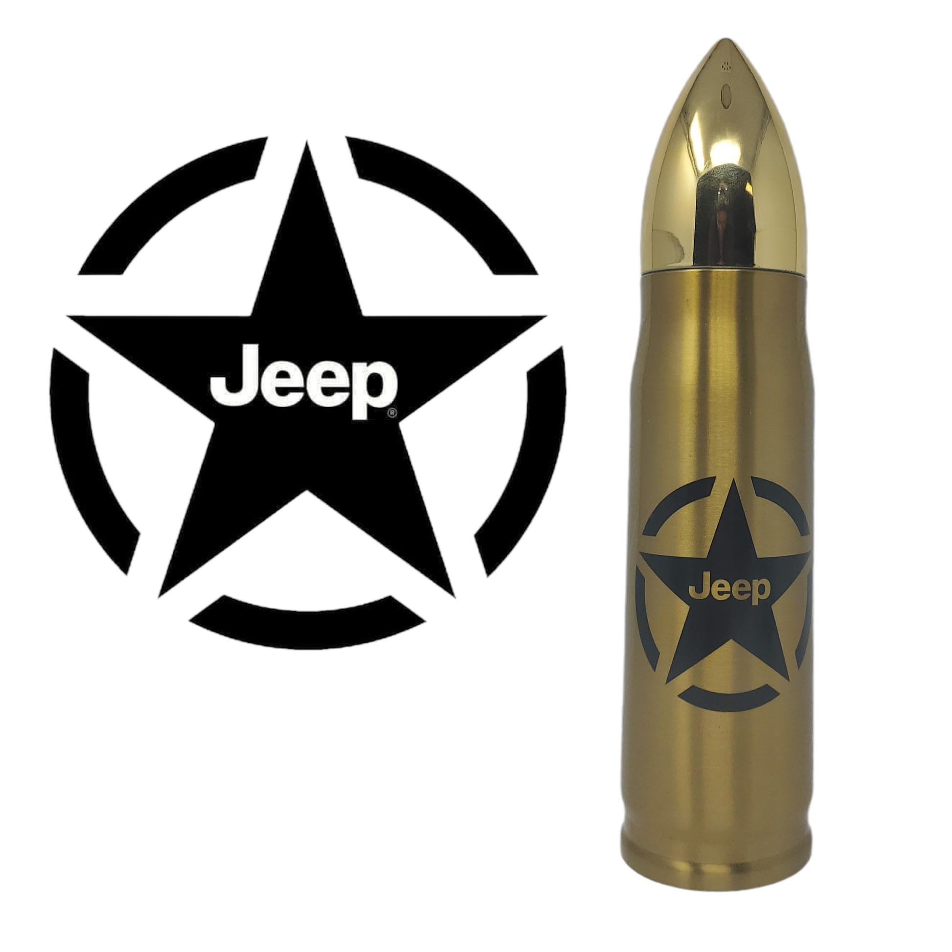 Jeep Star Bullet Thermos - Erikas Crafts