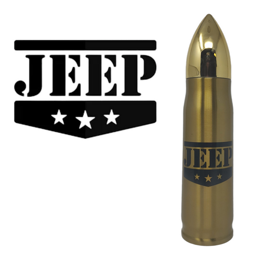 Jeep 3 Stars Bullet Thermos - Erikas Crafts