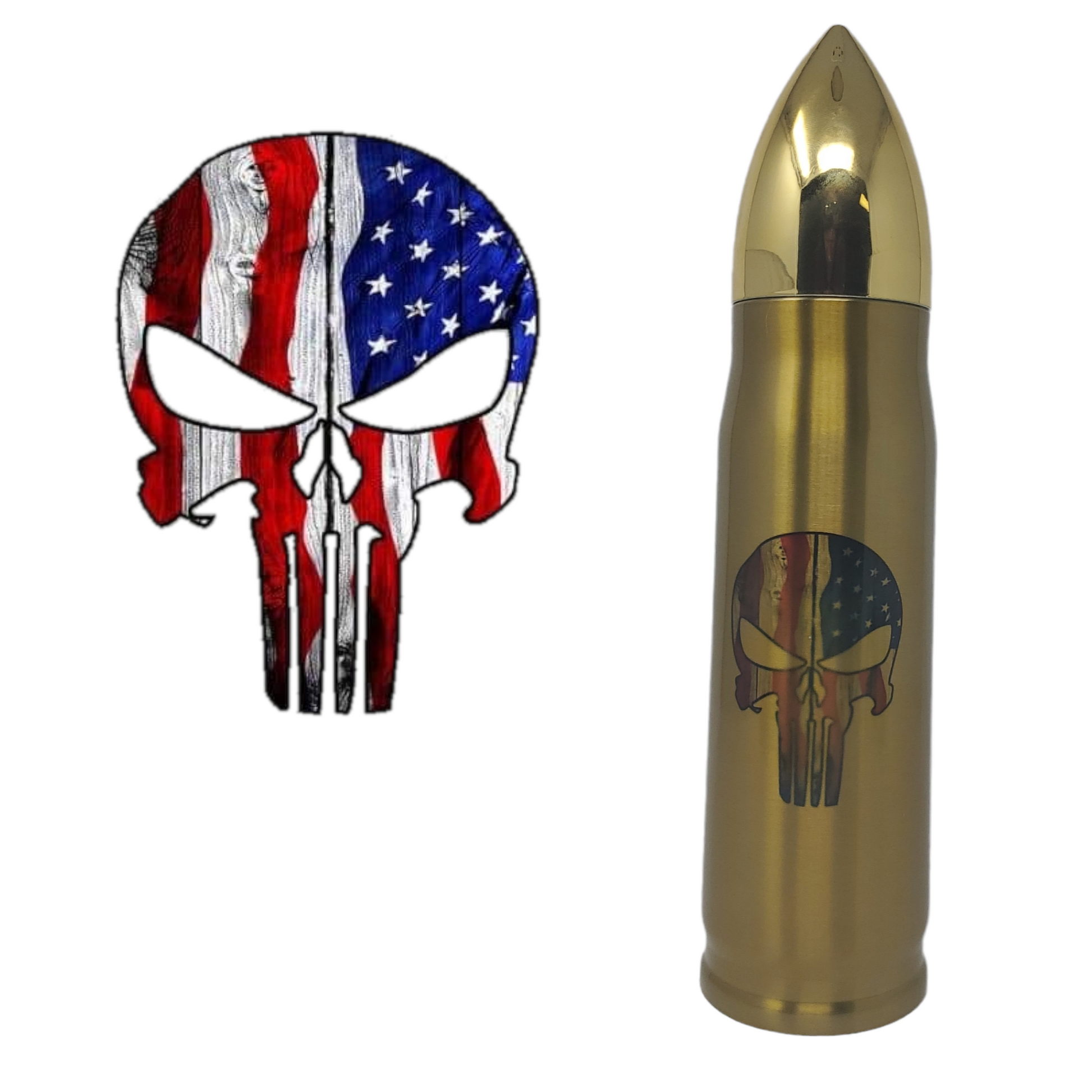 American Flag & Punisher Skull - Erikas Crafts