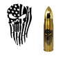 Punisher American Flag Bullet Thermos