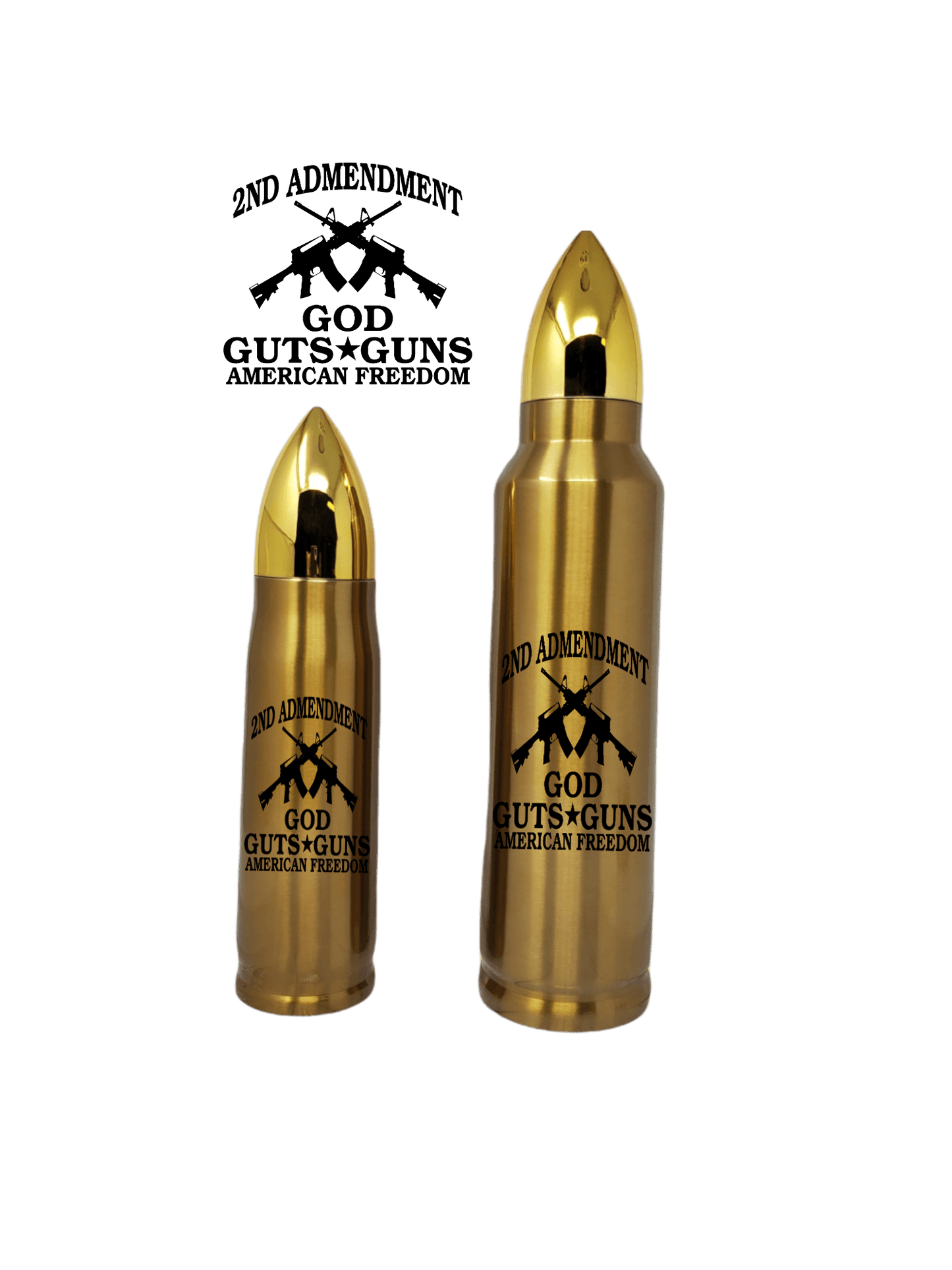 God Guts & Guns Bullet Thermos - Erikas Crafts