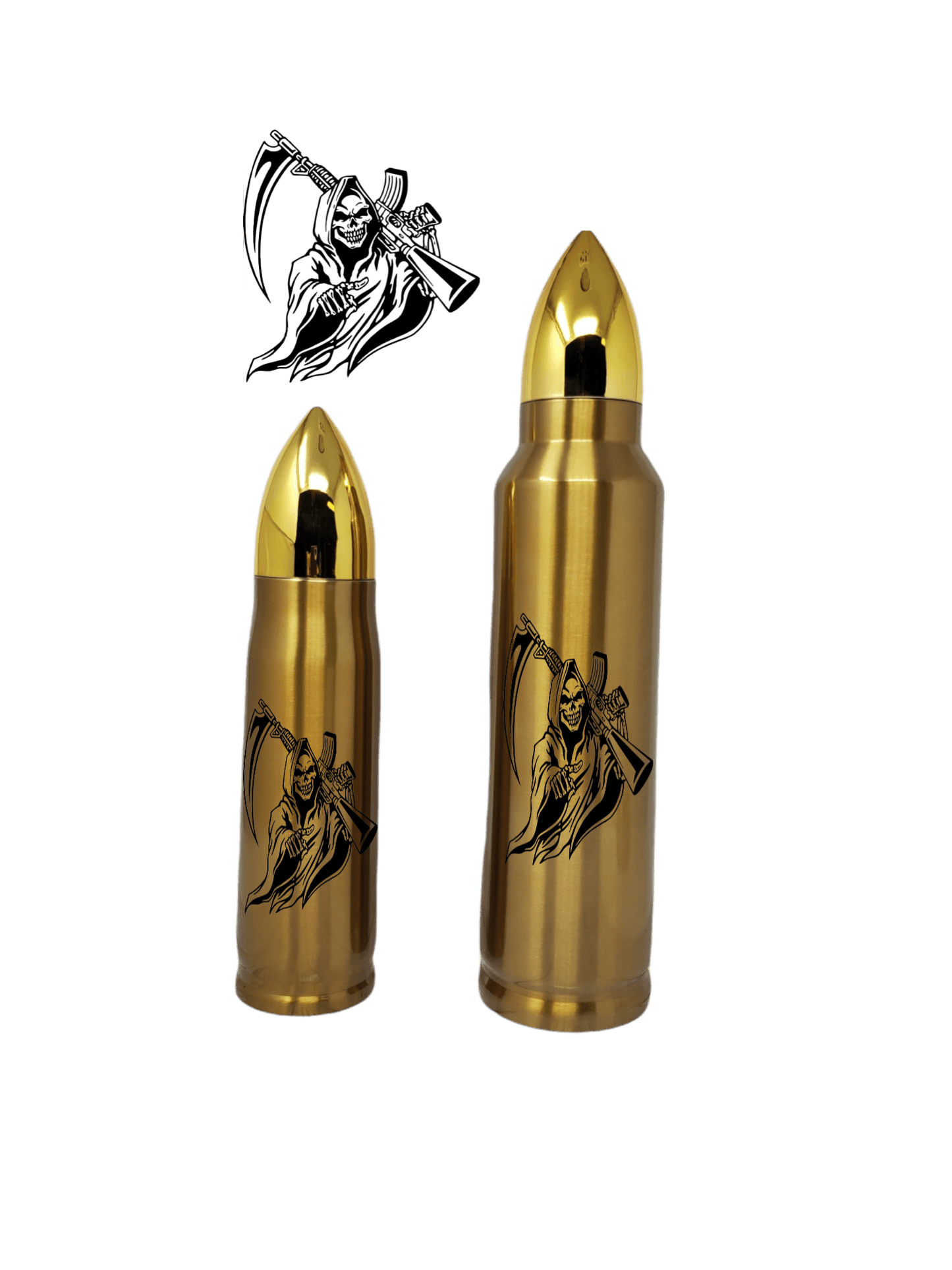 Grim Reaper Bullet Thermos - Erikas Crafts