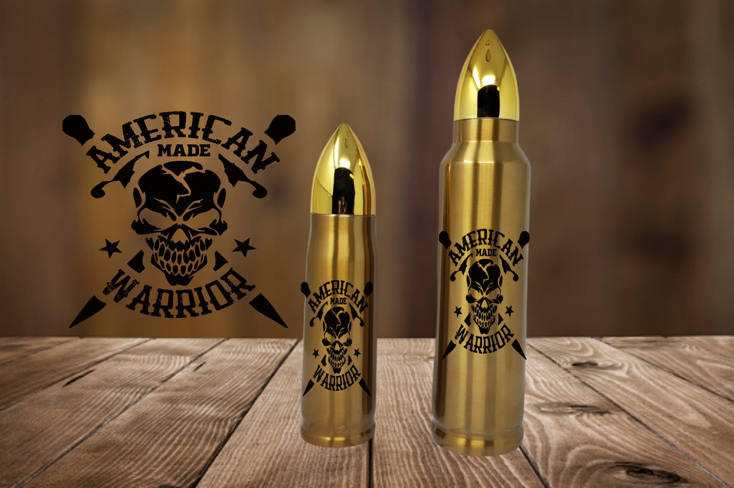 American Warrior Bullet Thermos - Erikas Crafts