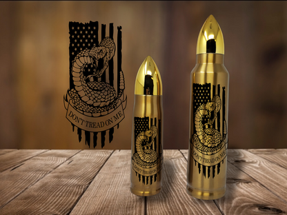 Don't Tread On Me  Bullet Thermos - Erikas Crafts