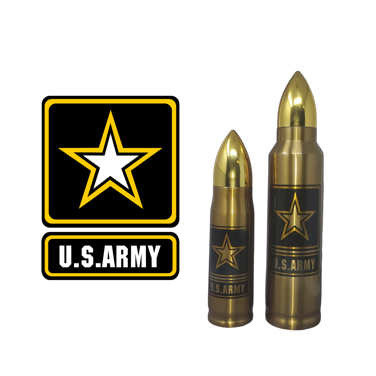 Army Logo Bullet Thermos