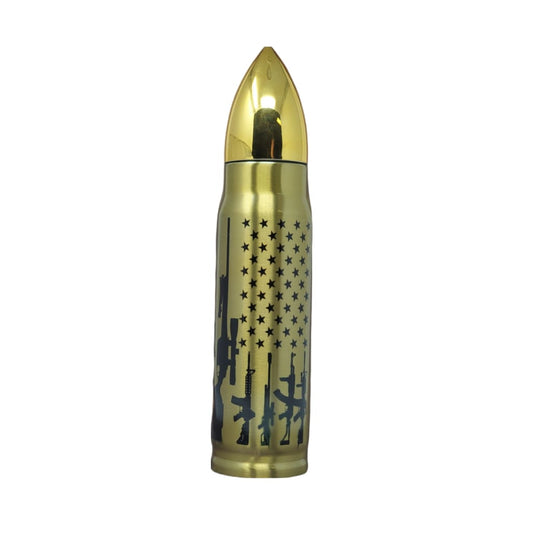American Gun Flag Bullet Thermos - Erikas Crafts